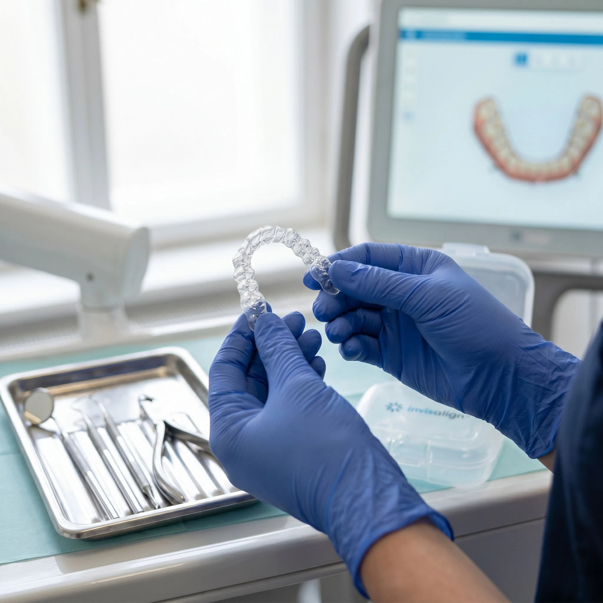 Straightening Minor Misalignments with Invisalign in Houston - straighten front teeth